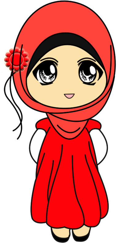 Muslim - Freebies Doodle Doodle Muslimah Comel (380x785)