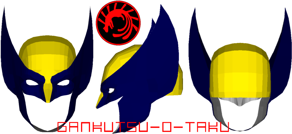 Last-minute Halloween Quickie - Wolverine Mask Pepakura (1024x487)