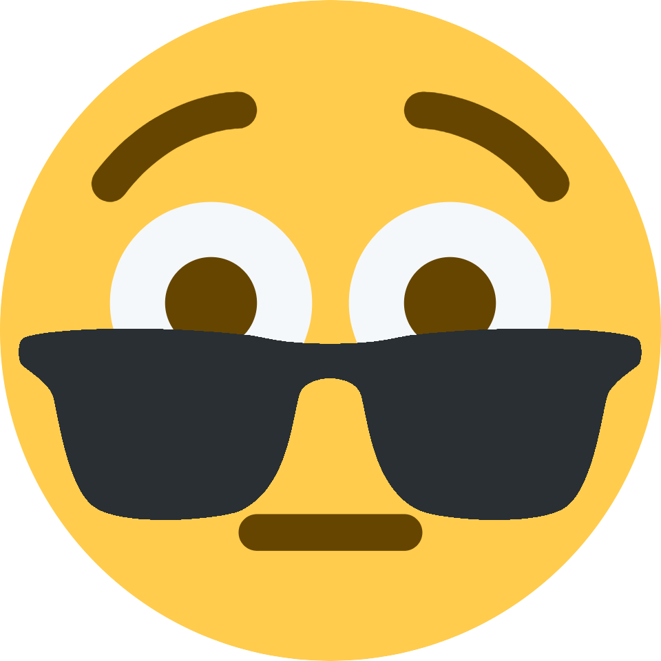 Sunglasses Emoji Clipart Discord - Excuse Me Emoji (960x961)
