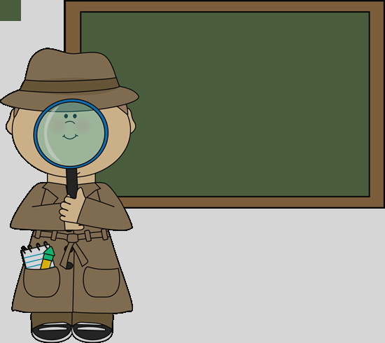 Detective Clip Art Detective Clipart No Background - Magnifying Glass Detective Clipart (550x490)