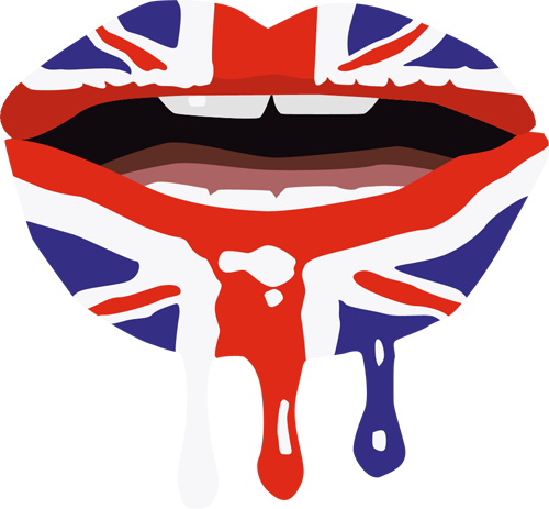 Jessie J Brit Lips By Ropa-to - Jessie J Union Jack Lips (500x463)