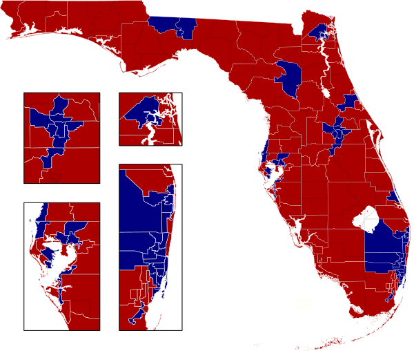 Image - Florida House Of Representatives Map (600x508)