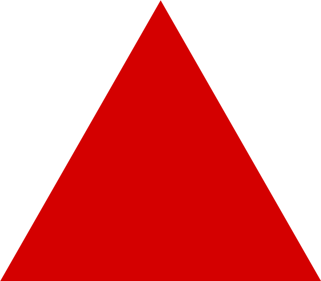 Volcano Clipart Triangle - Red Triangle (1024x1024)