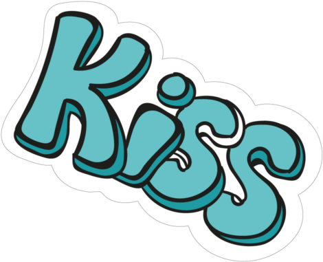 Kiss Sticker Clip Art - Sticker (500x500)