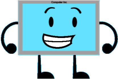 Computer Monitor With Arms - Smiley (533x342)
