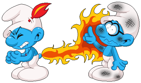 Asses Of Fire By Kiss The Iconist - Terrance And Phillip Asses Of Fire (489x290)