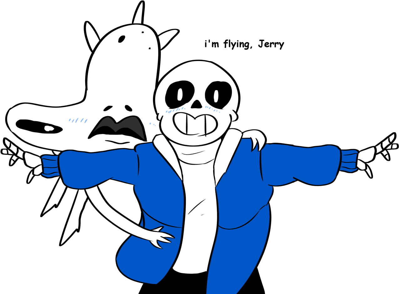 I'm Flying, Jerry - Clip Art (1280x953)
