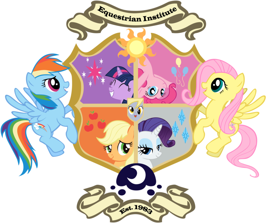 Equestrian Institute Crest By Tomcat94 - My Little Pony L Amicizia (894x894)