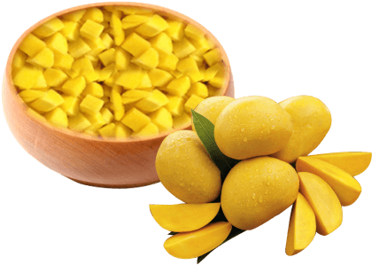 Iqf Alphonso Mango Slices/dices - Junk Food (451x351)
