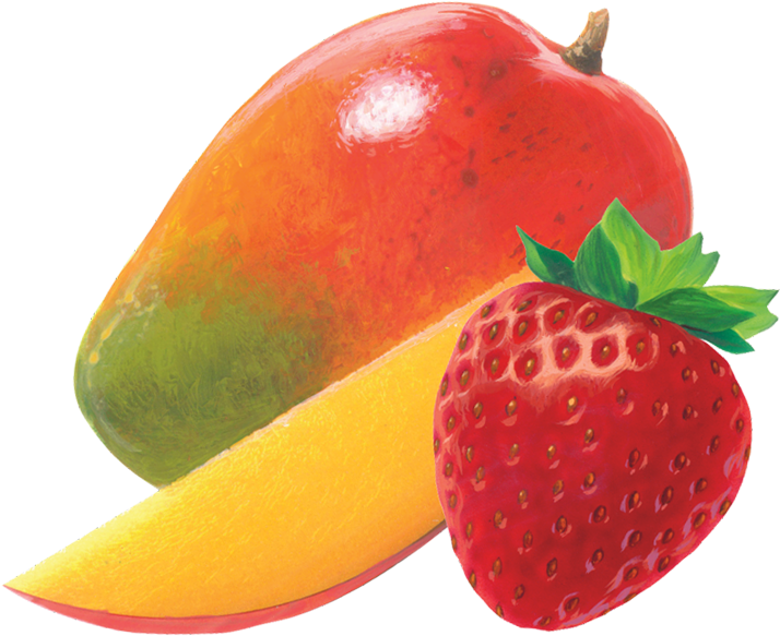 Mango Strawberry Bar Case - Strawberry Mango Png (900x900)