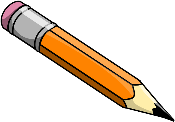 Pencil Clip Art Black And - Clip Art (640x480)