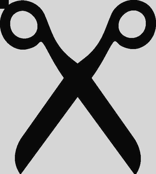 Clip Art Scissors Clip Art At Clker Clipart Gunting - Cutting Line Scissors Vector (534x596)