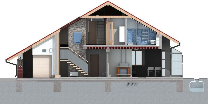 Home Inspection Services - Pitched Roof In Section (800x402)