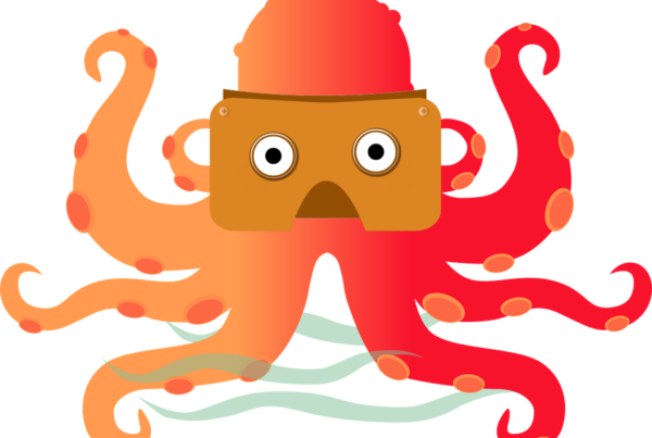 Octopus - Transparent Fish Cute Sea Life Clipart (600x403)