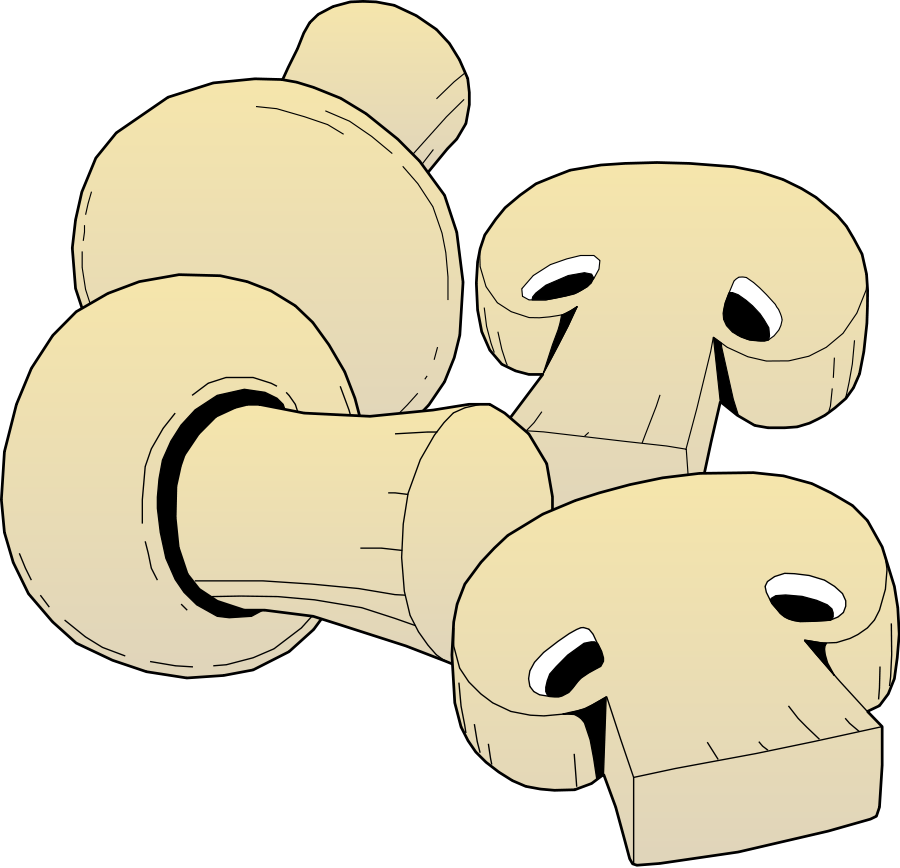 Vegetables 07 Clipart, Vector Clip Art Online, Royalty - Mushroom Food Clipart (900x868)