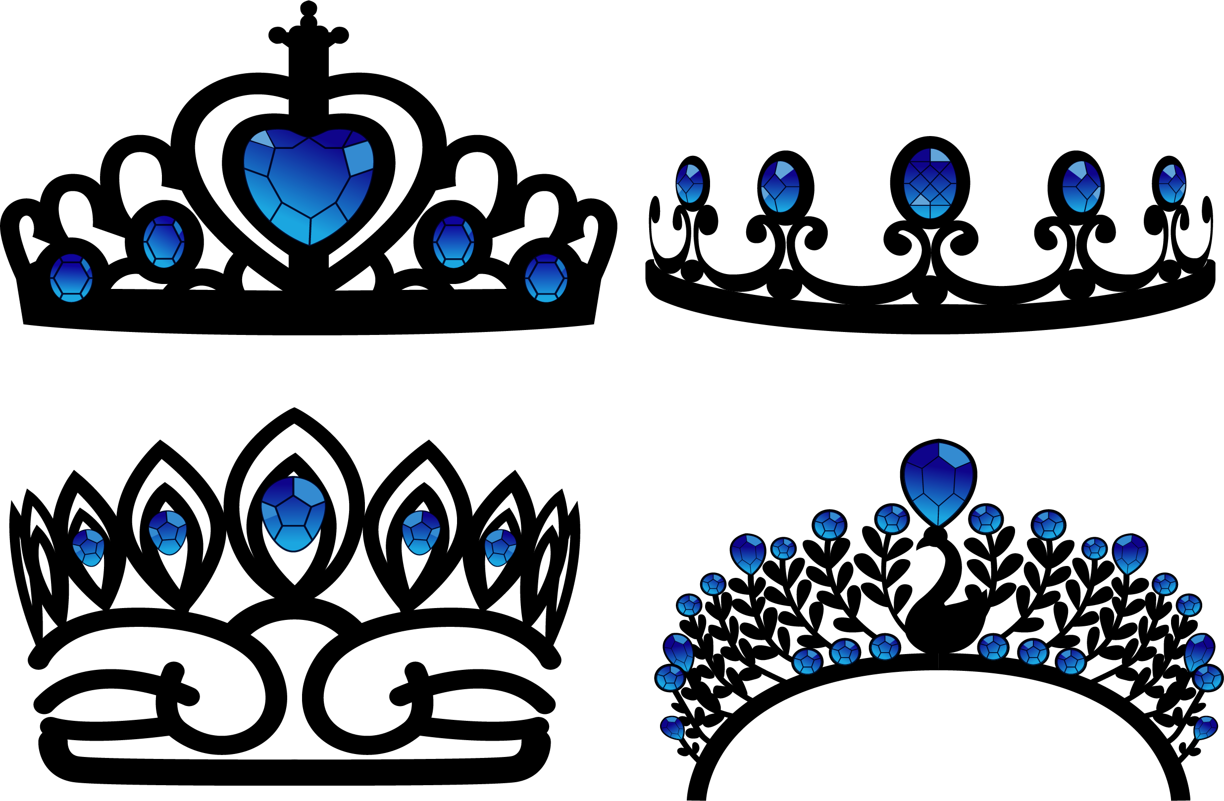 Crown Sapphire Diamond Ruby - Black Swan (2472x1619)