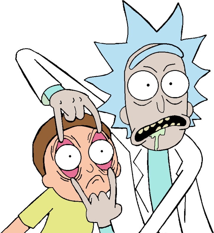 Look At That Thing Morty - Rick And Morty Png (1073x834)