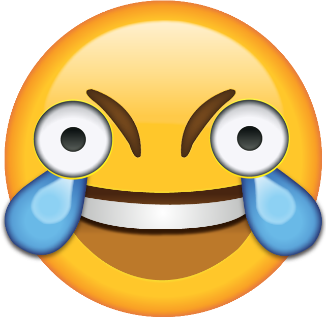 Open Eye Laughing Crying Emoji Hd By Myrellibelli - Laugh Out Loud Emoji (640x640)