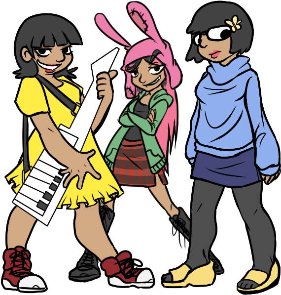 Belcher Kids By Draikinator - Bobs Burgers Grown Up (600x600)