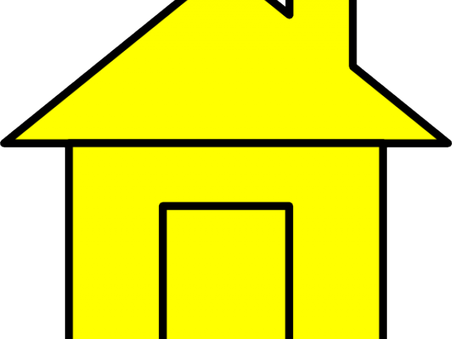 Yellow House Cliparts - Yellow House Cliparts (640x480)