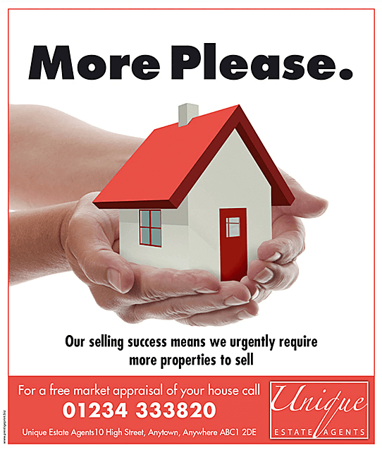 More Please Estate Agents Flyer - Heckscher Ohlin Theory (739x739)