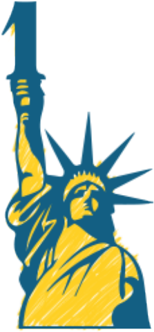 Statue Of Liberty Stencil Clip Art - Statue Of Liberty Clip Art (585x585)