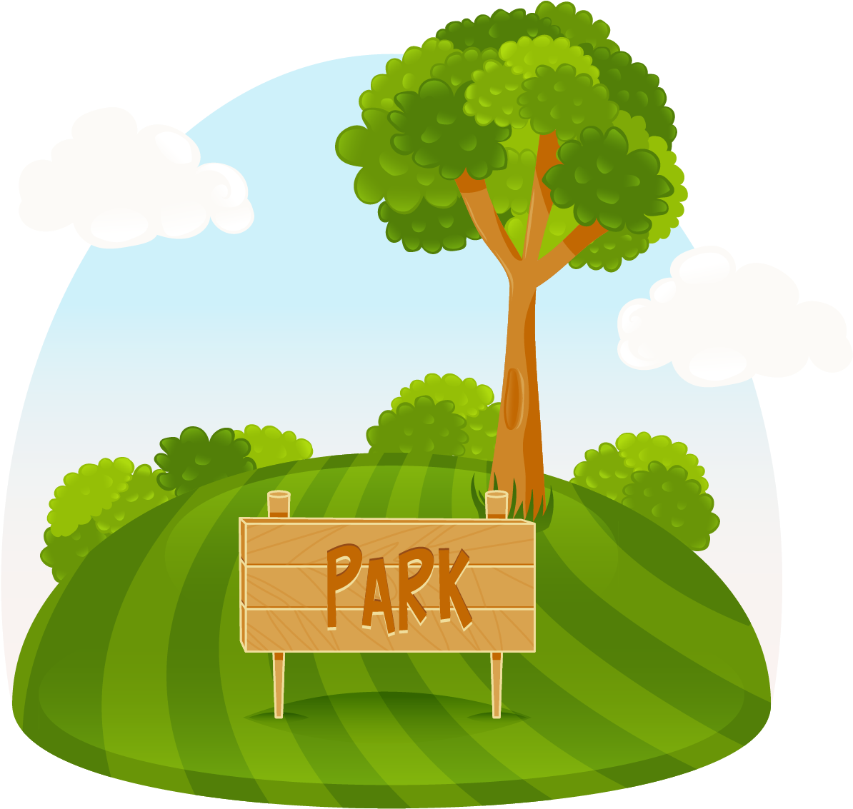Amusement Park Tree Illustration - Trees Park Cartoon Png - (1426x1255) Png Clipart Download Amusement Park Tree Illustration - Trees Park Cartoon Png - (1426x1255) Png Clipart Download