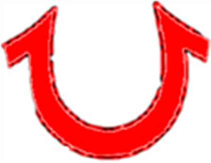 True Clipart True Sign - True Religion Horseshoe Logo (420x420)