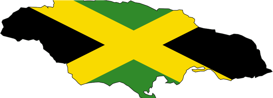 Usain Bolt Clipart Transparent - Jamaica Map Flag Colors (880x312)