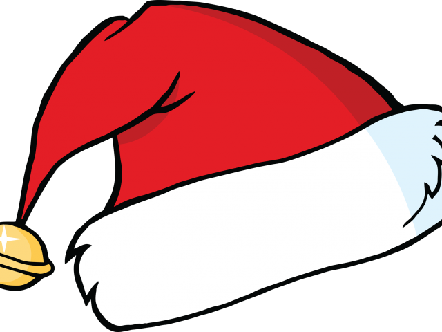 Cartoon Santa Hat - Santa Hat Clipart (640x480)