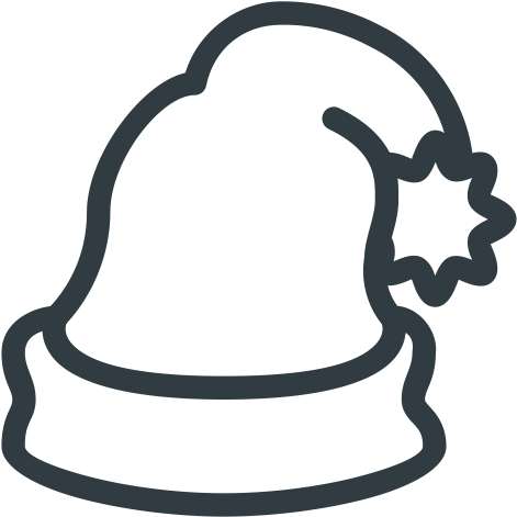 Free Line Christmas Icons - Santa Claus (512x512)