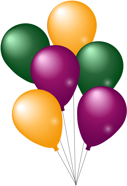 Colorful Party Balloons Png Image - Party Balloons Images Png (500x653)