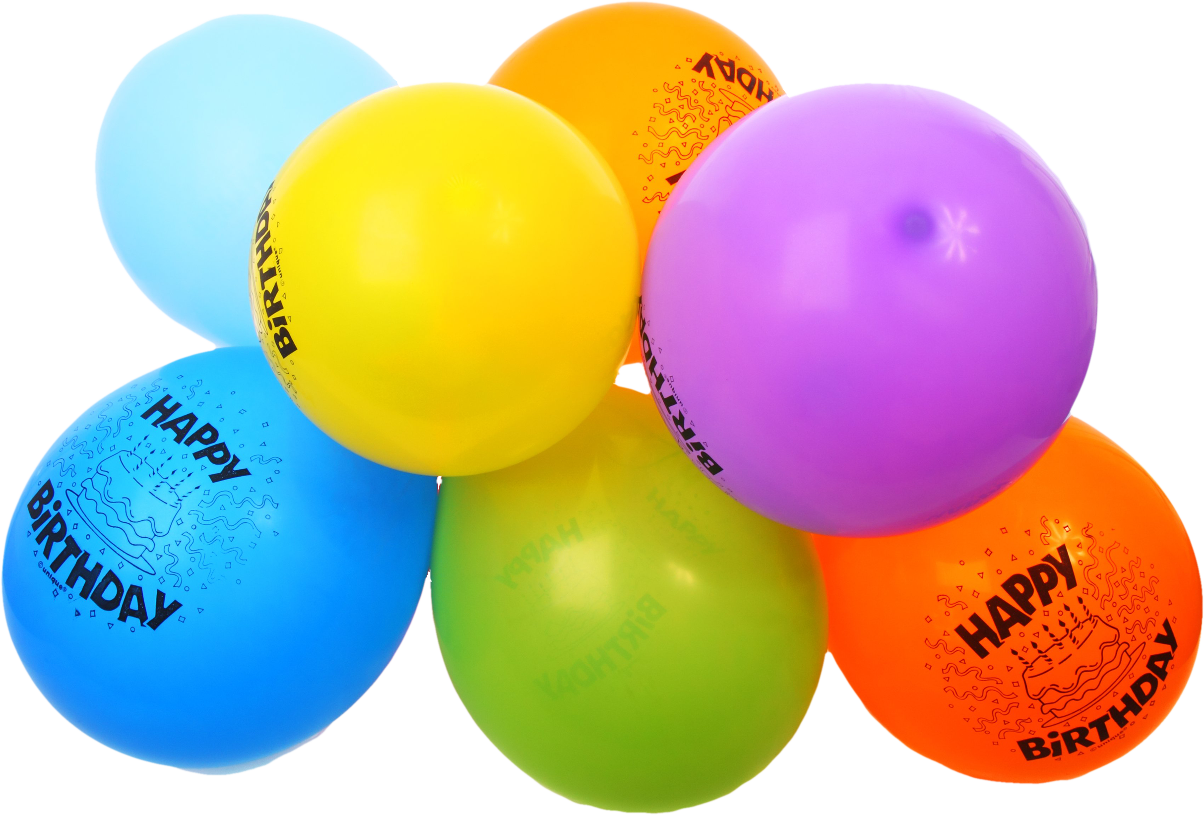 Colorful Happy Birthday Balloons Png Image - Happy Birthday Balloons Png (2427x1643)