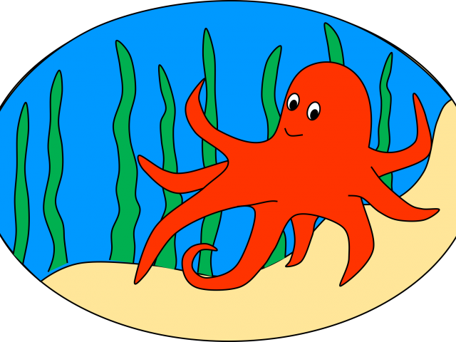 Ocean Clipart Octopus - Clip Art (640x480)