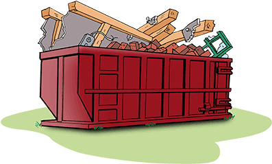 Home Clipart Garbage - Free Dumpster Clip Art (396x366)