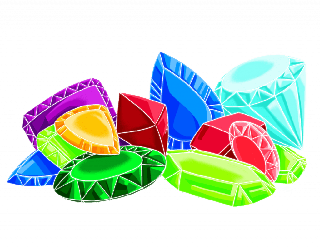 Jewels Border Clipart 3 By Brent - Jewels Clip Art (1024x791)