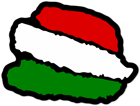 Car & Motorbike Stickers - Bandera De Italia Png (490x372)