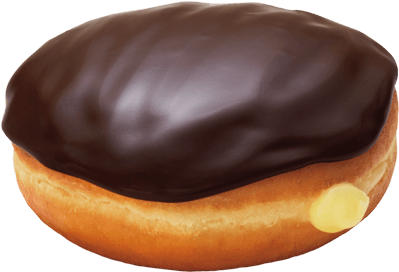 Dunkin Donuts Clipart Cream Filled Donut - Dunkin Donuts Boston Kreme (500x500)