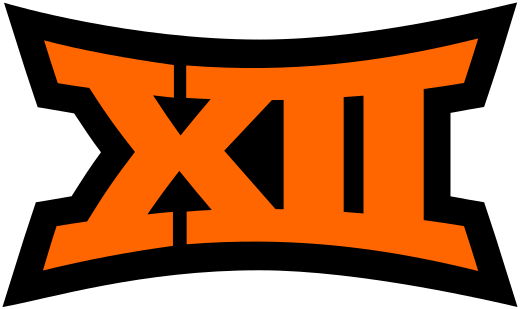 Big 12 Logo In Oklahoma State's Colors - Big 12 Conference Logo (520x309)