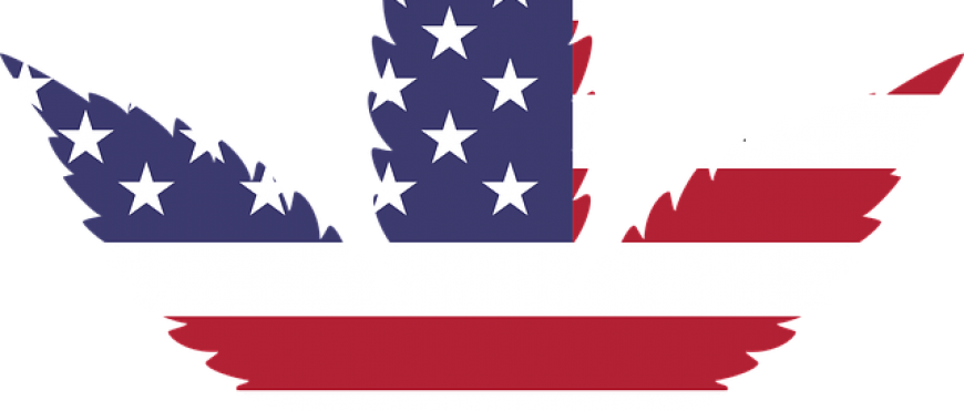 Smokable Marijuana Products Banned In Oklahoma - American Flag Pot Leaf (870x371)