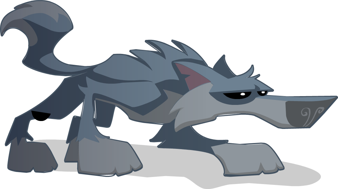 Animal Jam Cheetah Clipart Black And White Cliparts - Gray Wolf (1151x645)