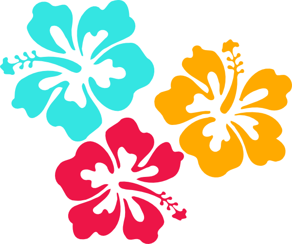 Cuisine Of Hawaii Luau Flower Clip Art - Hibiscus Clip Art (600x502)