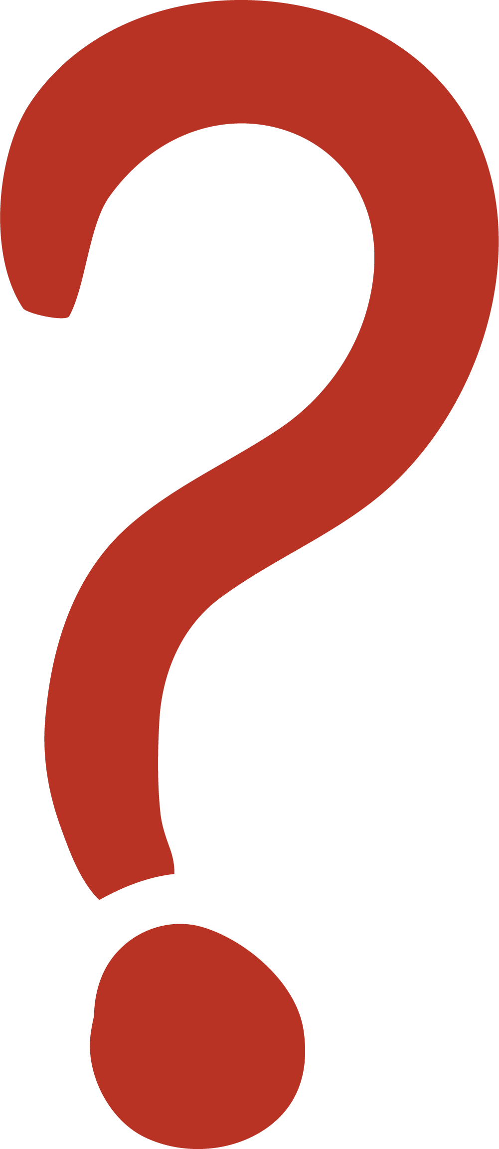 Question Mark Symbol Computer File - Красный Знак Вопроса (1001x2305)