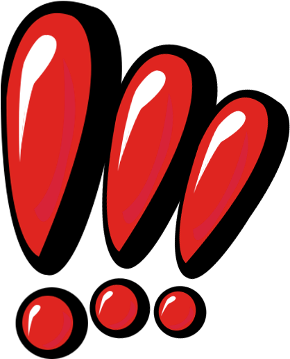 Kabul Exclamation Mark Question Mark Utterance - Red Exclamations Png (640x640)