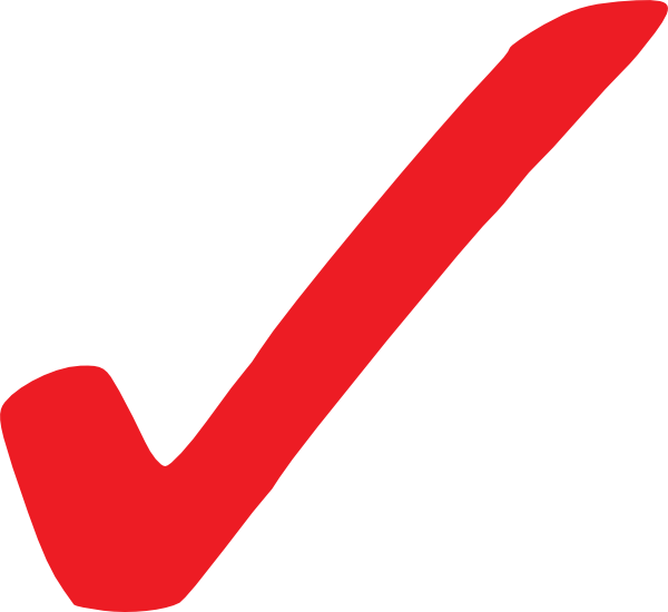 Red Check Mark Png (600x550)