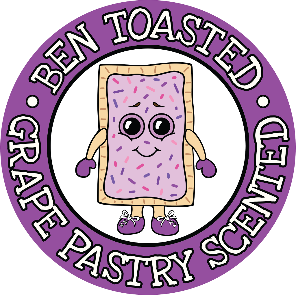 Grape Pastry Whiffer Stickers Scratch & Sniff Stickers - Baby Bear Has The Best Pets (1024x1022)