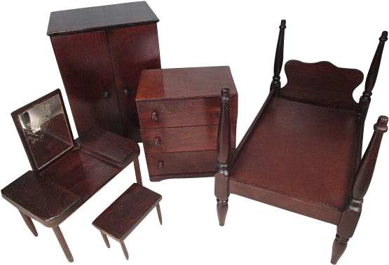 Vintage Doll Furniture - Recliner (554x554)