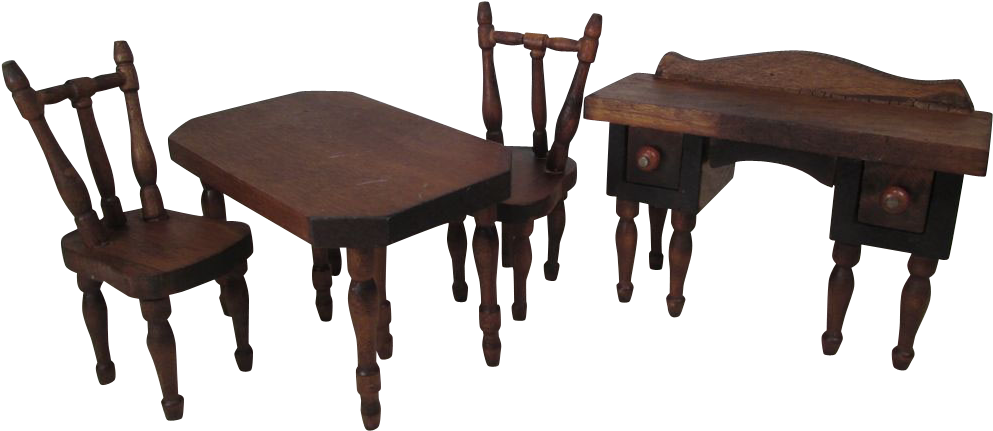 Wooden Doll Furniture - Kitchen & Dining Room Table (992x992)