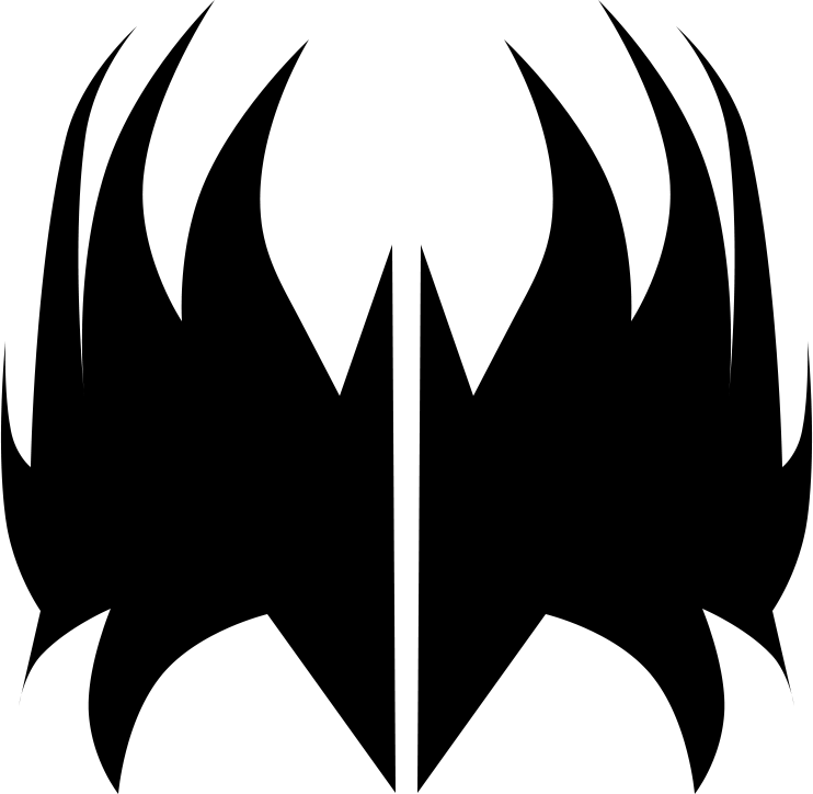You'll Need To Download This File - Gene Simmons Makeup Template (742x724)
