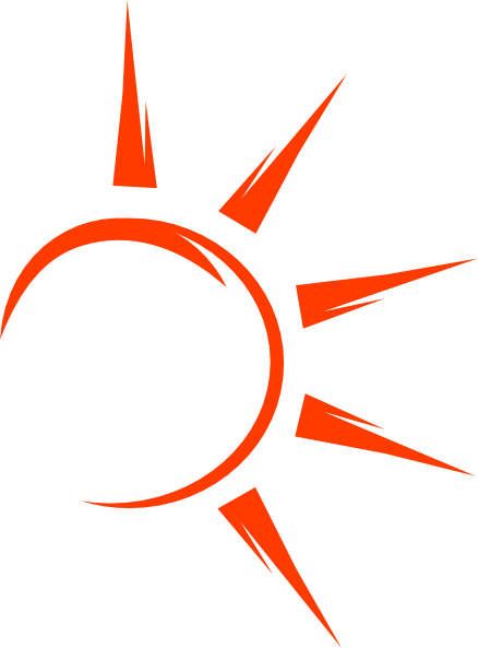 Half Sun Clipart - Clip Art (438x593)